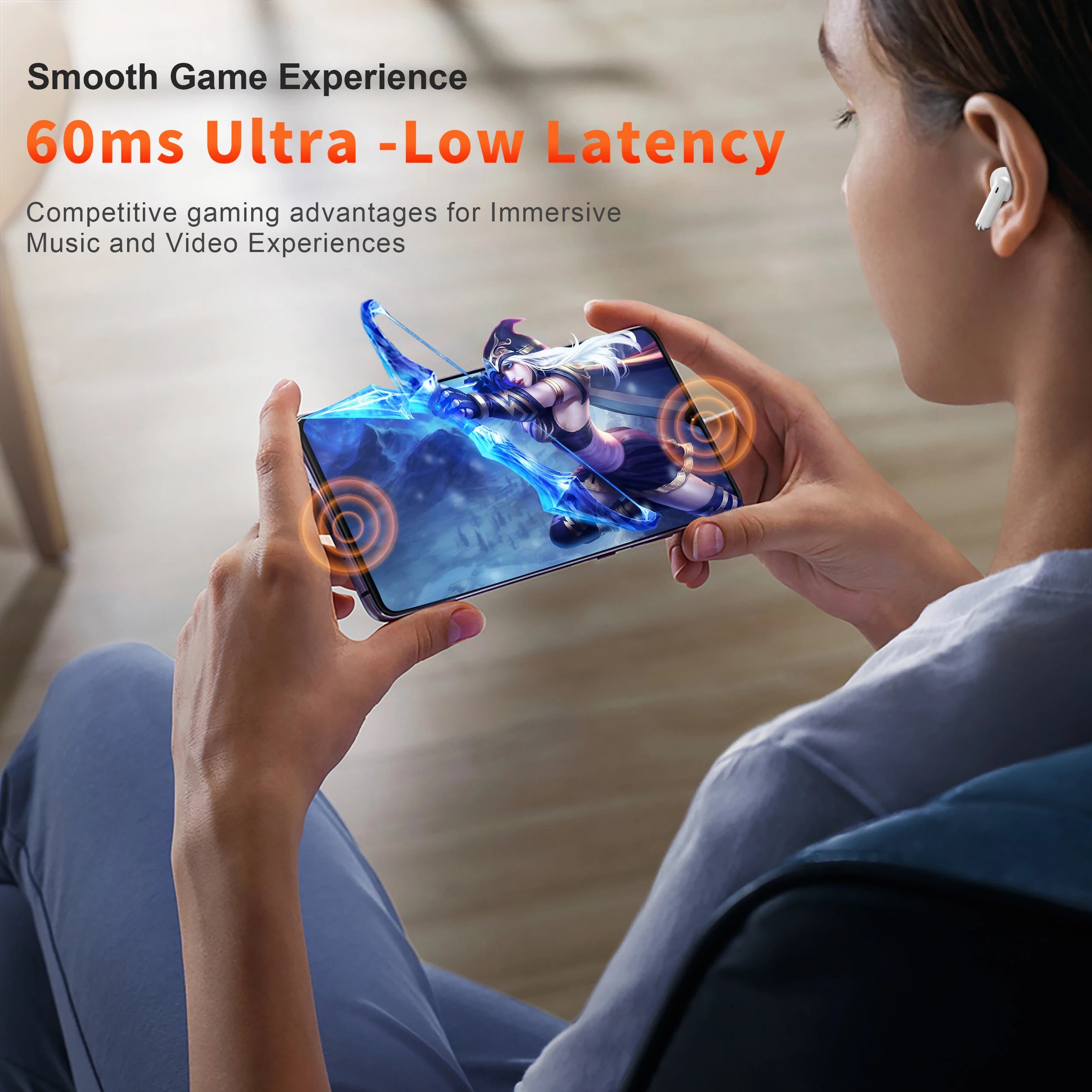 QERE E28 TWS Wireless Gaming Earbuds