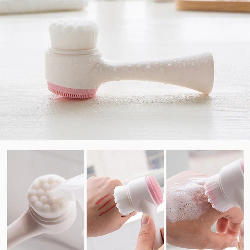 Double-Sided Silicone Facial Brush