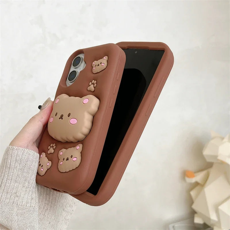 Rilakkuma Bear 3D Grip Samsung Case
