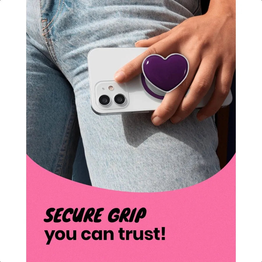 Heart Shape Collapsible Phone Grip Stand