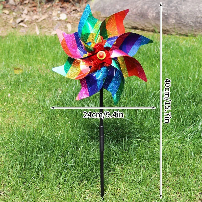 Laser Bird Repellent Windmill Spinner