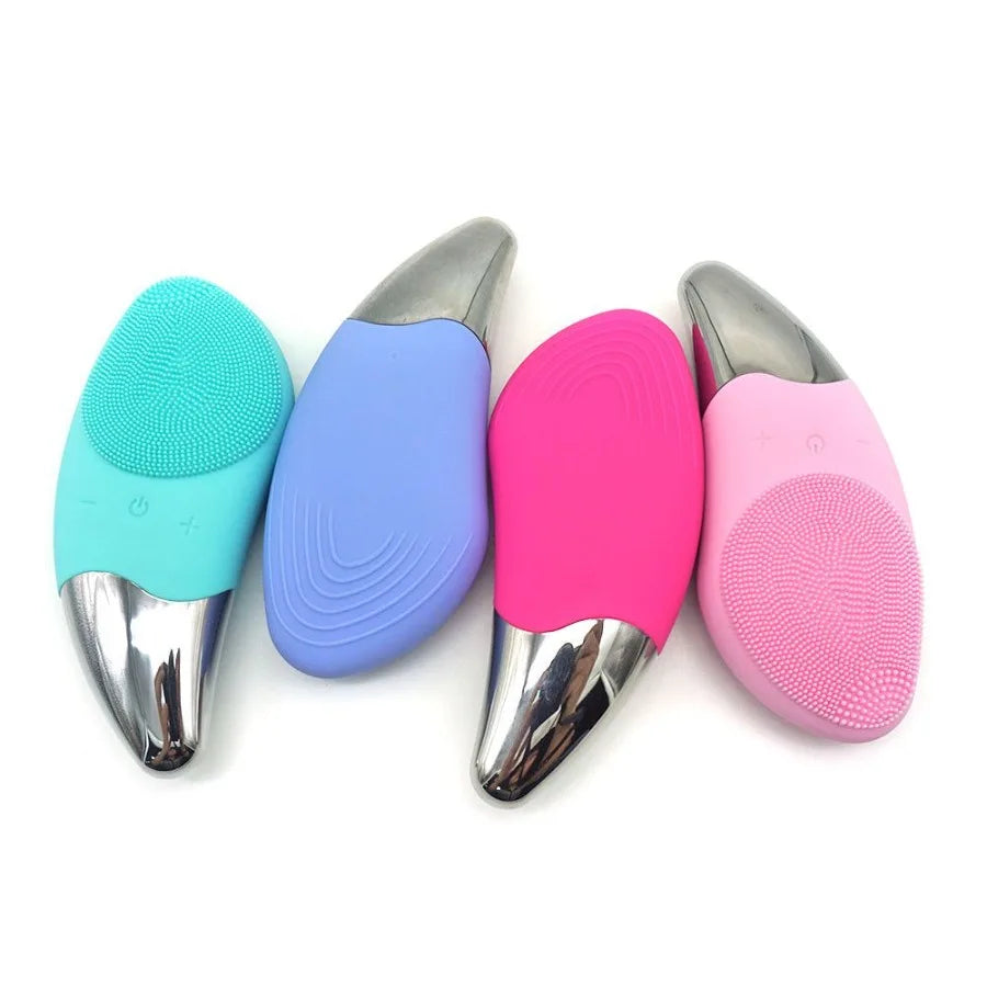 Silicone Facial Cleansing Brush Blue