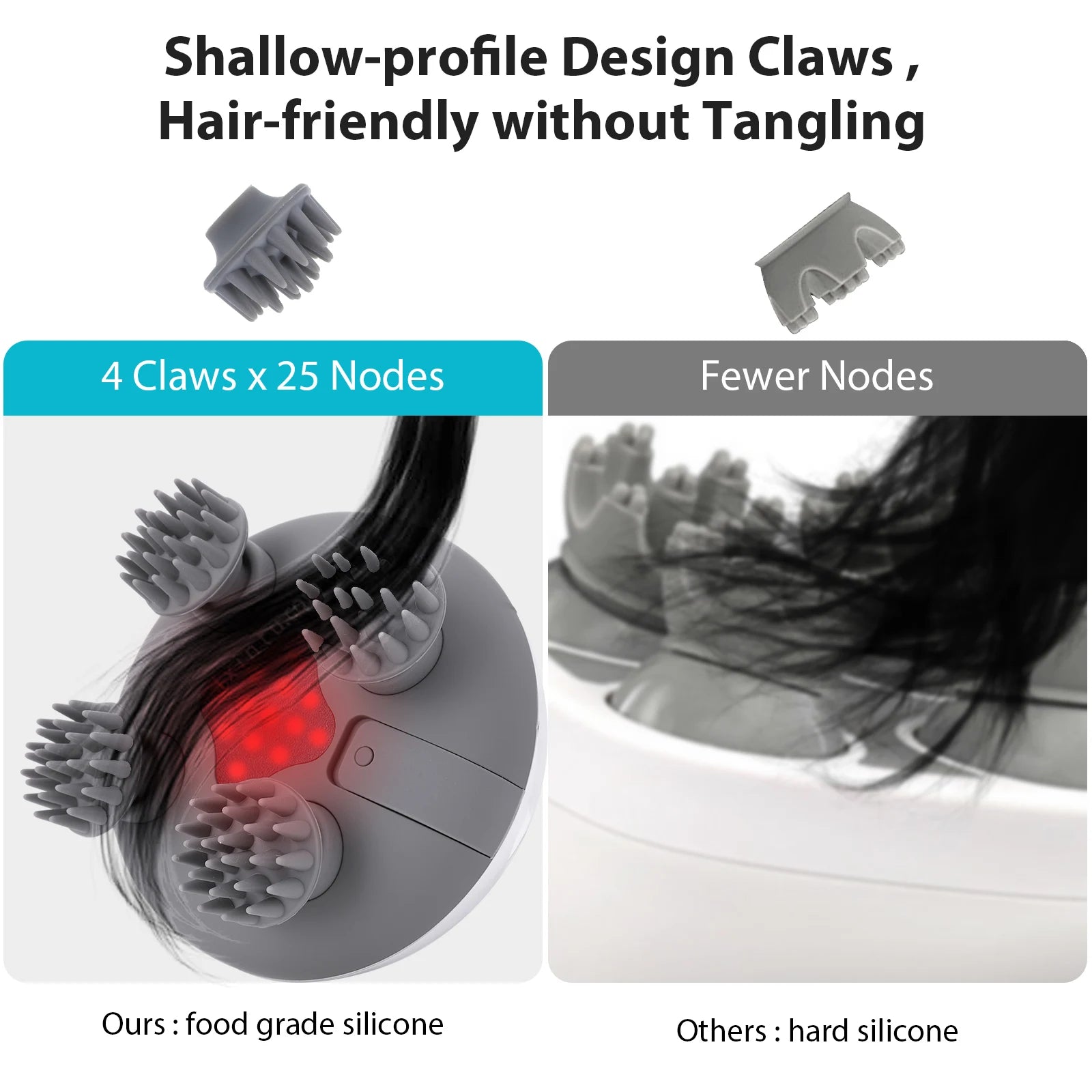 Waterproof Handheld Hair Scalp Massager