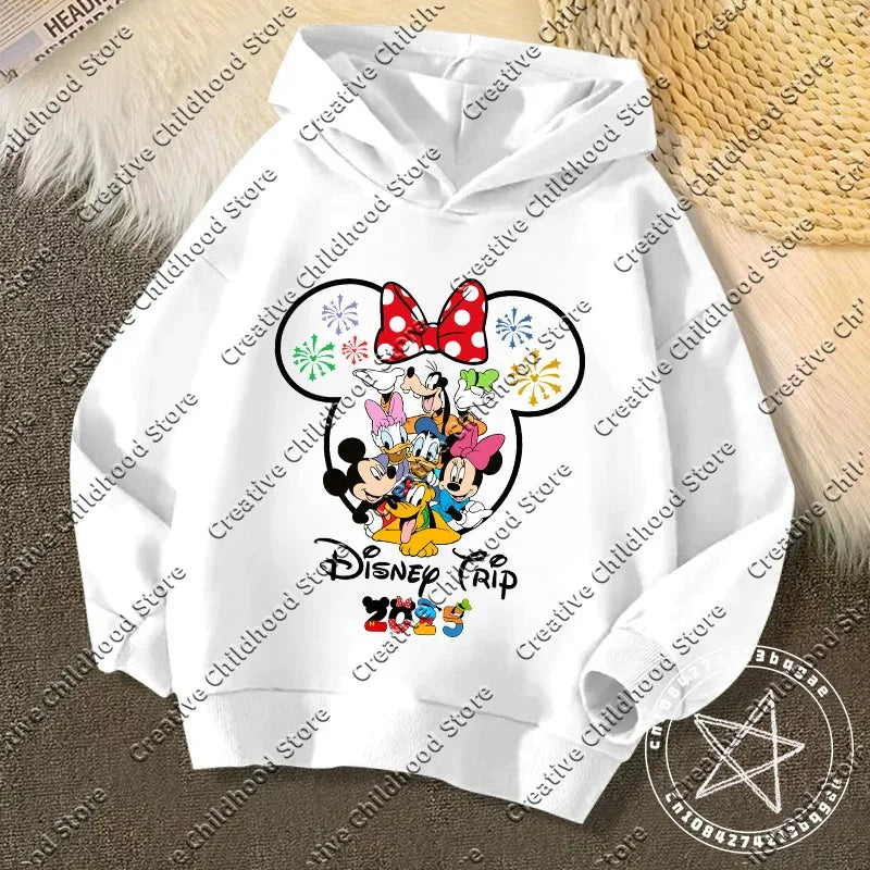 Disney Kawaii Kids Hoodie – 2025 Trip