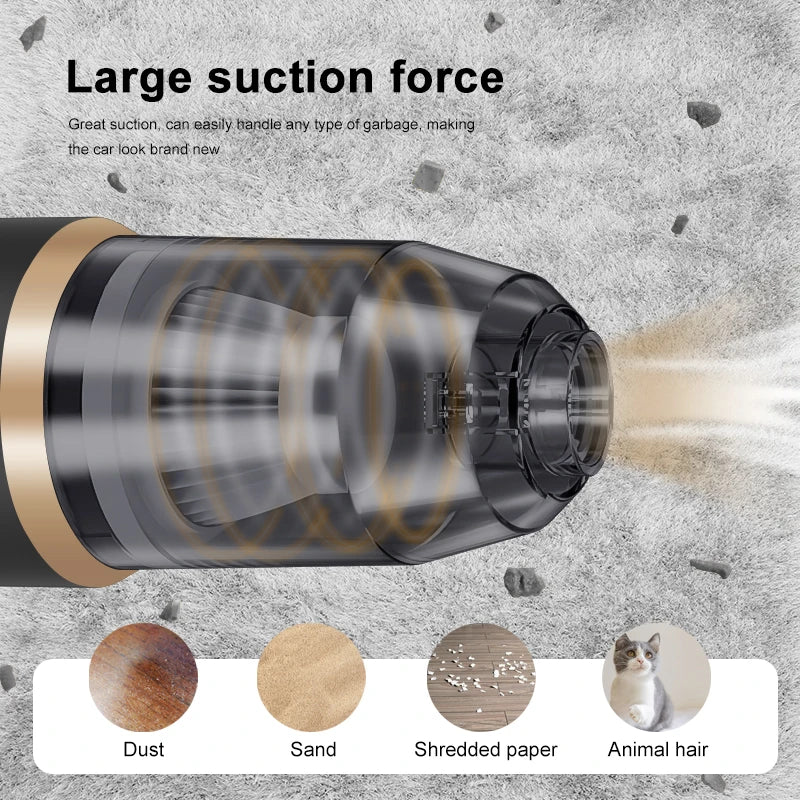 Wireless High Power Car Vacuum Cleaner