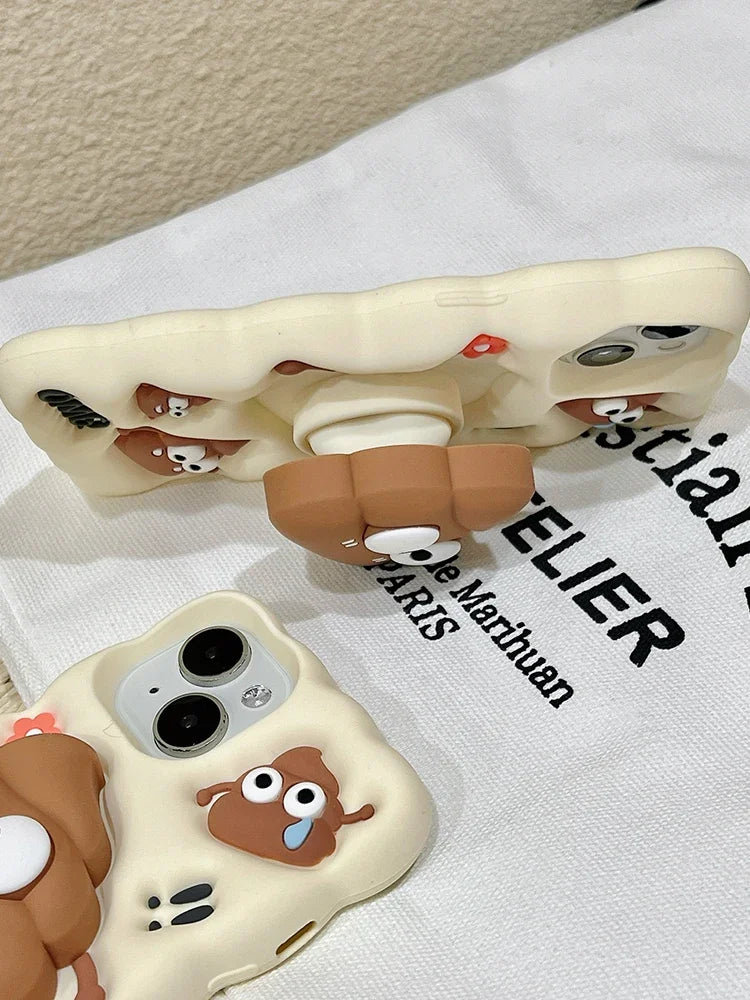 Funny Red Flower Foldable iPhone Case