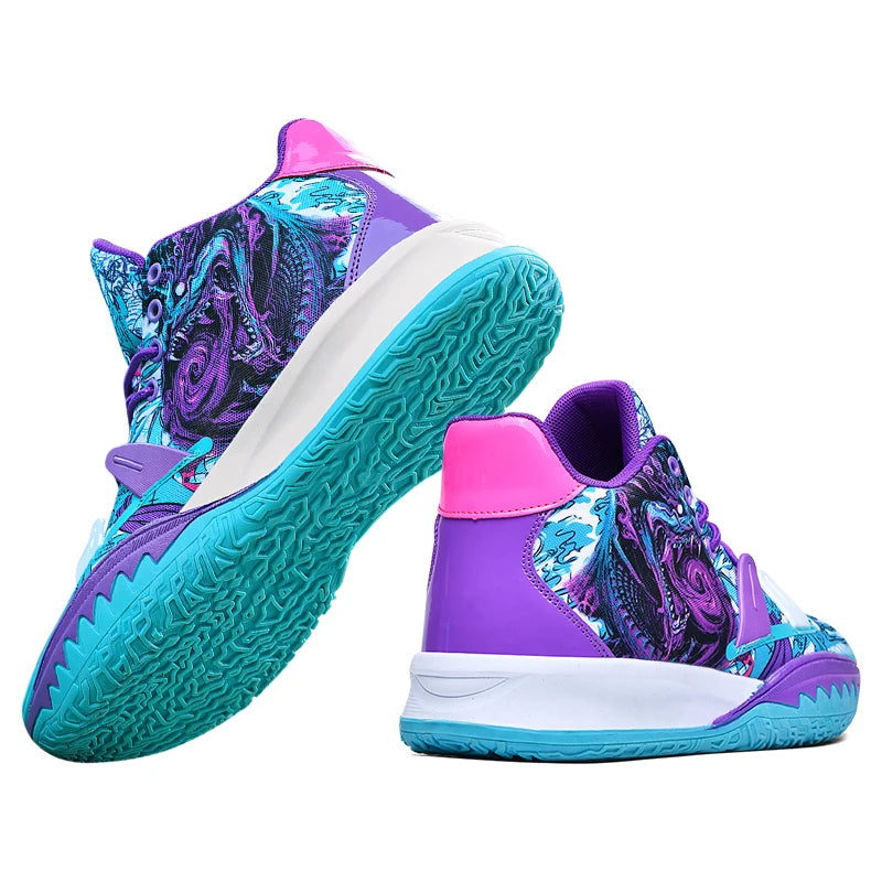 Men's Non-Slip Breathable Basketball Sneakers