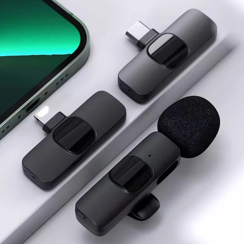 Kabelloses Lavaliermikrofon für iPhone und PC