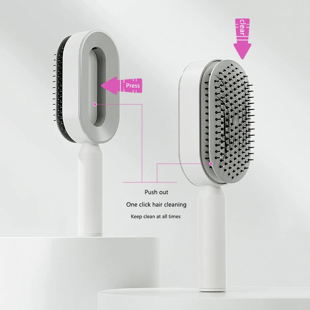 Self Cleaning Scalp Massage Hair Brush