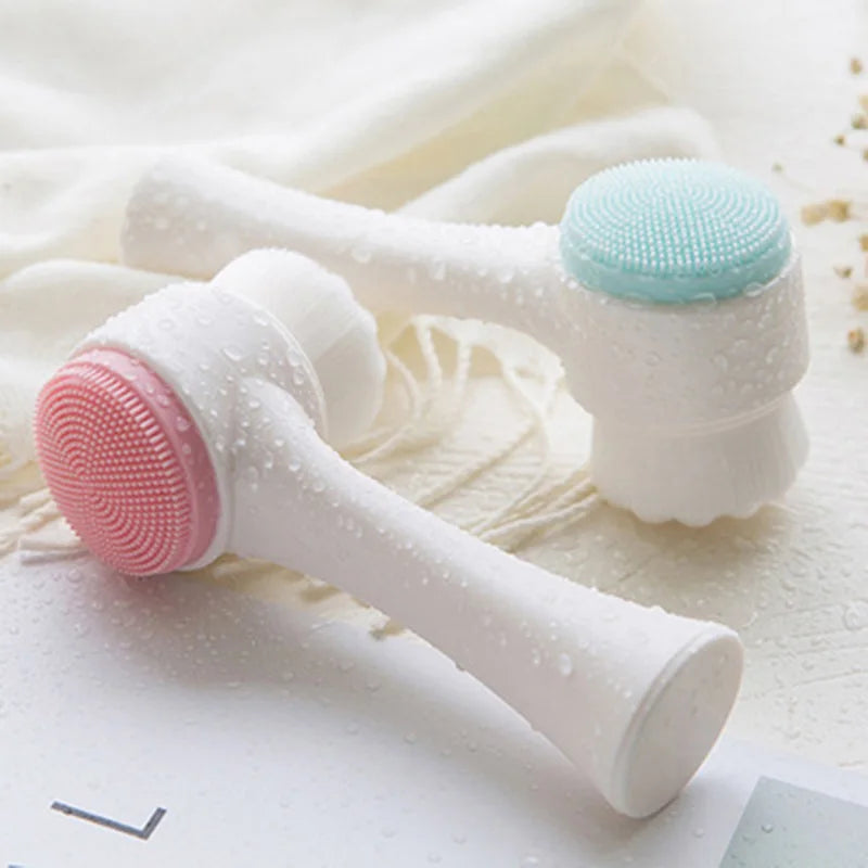 Double-Sided Silicone Facial Brush