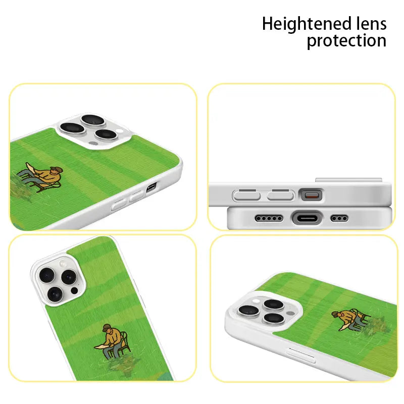 Man Reading Artistic iPhone Case