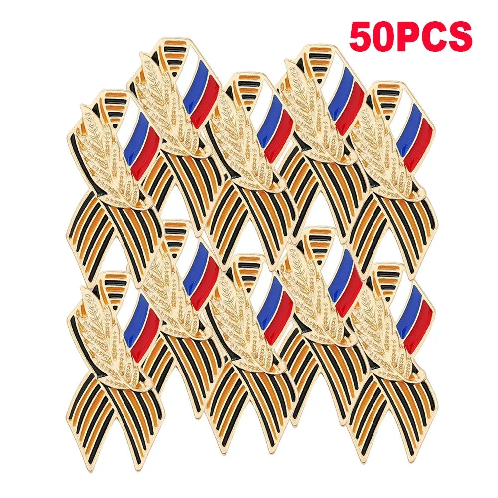 Russian Flag Saint Victory Day Lapel Pin