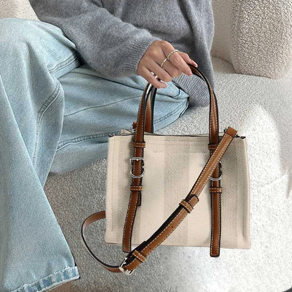 Retro PU Leather Tote Shoulder Bag