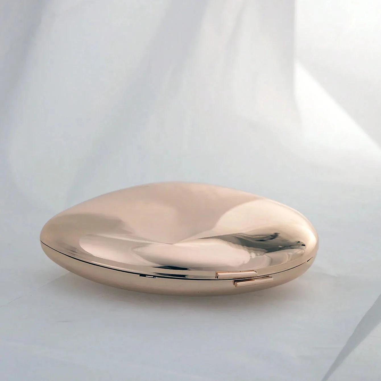 Acrylic Egg Shape Mirror Evening Clutch