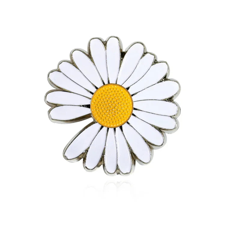 Cute Daisy Fashion Lapel Pins Set