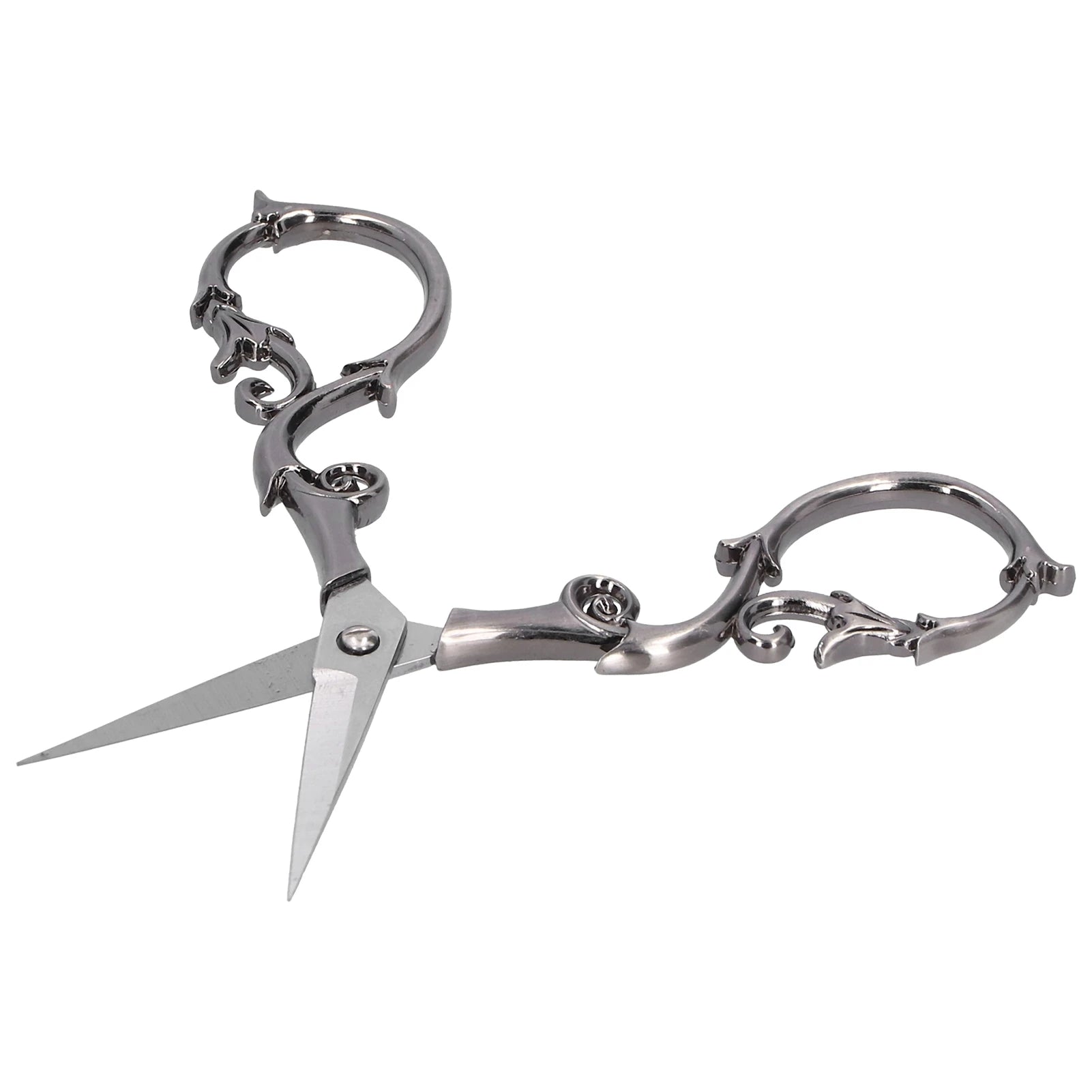 Vintage Gourd Scissors – Gray Silver Steel