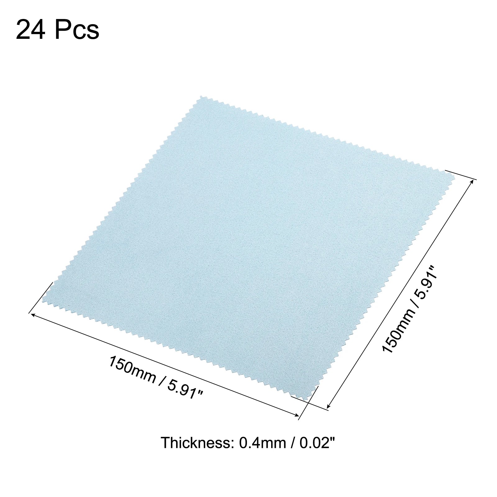 24Pcs Microfiber Glasses Cleaning Cloth