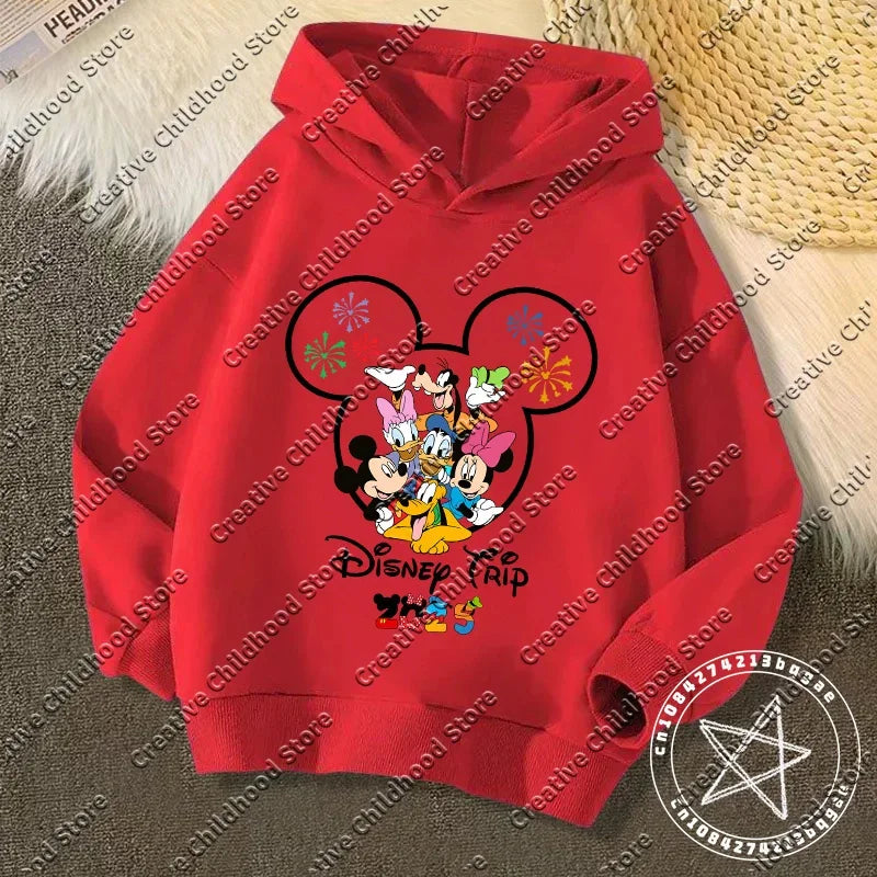 Disney Kawaii Kids Hoodie – 2025 Trip