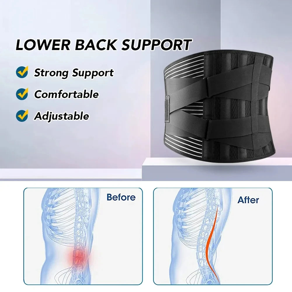 Adjustable Lumbar Support Back Belt