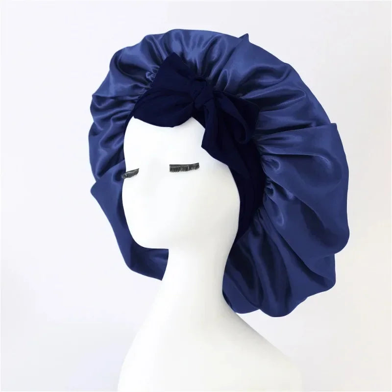 Adjustable Satin Sleep Bonnet for Women