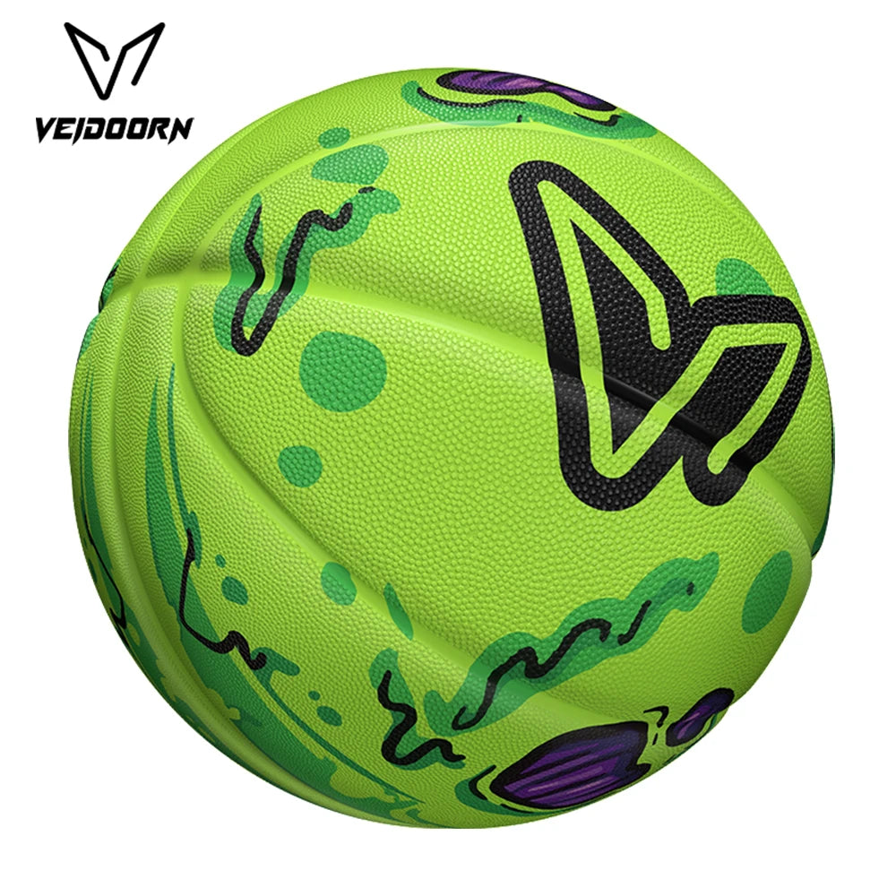 Veidoorn Green Rubber Basketball Ball