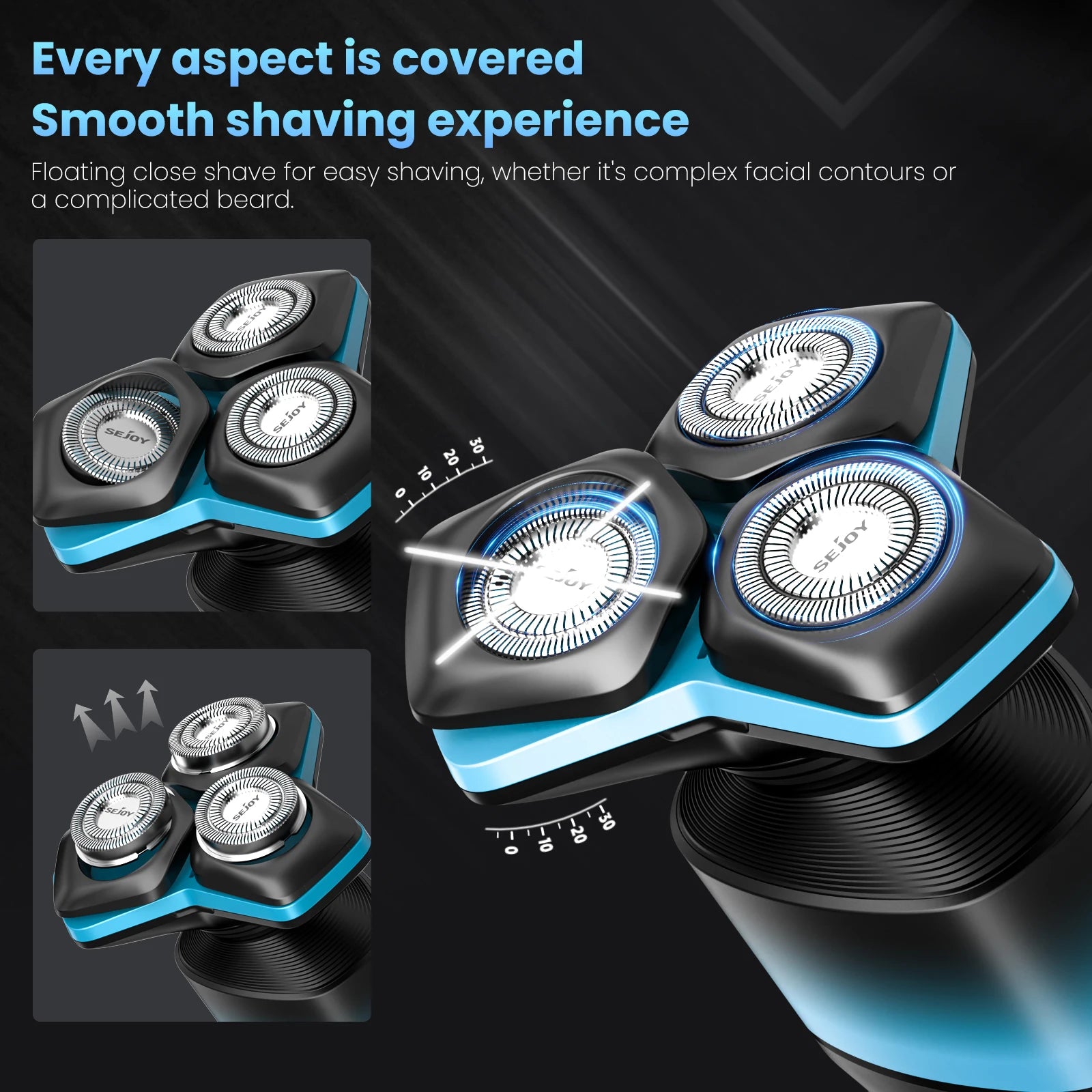 Sejoy 5-in-1 Rechargeable Electric Shaver