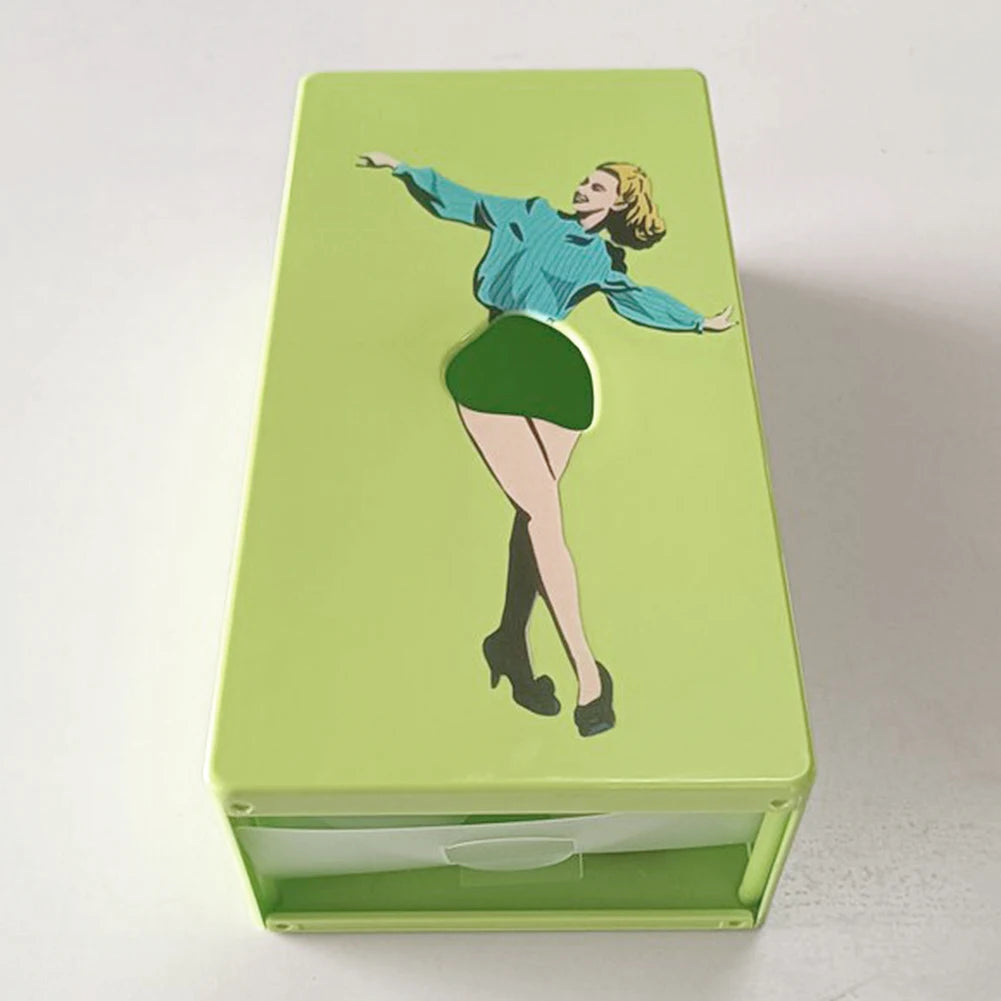 Classy Girl Retro Tissue Box Case