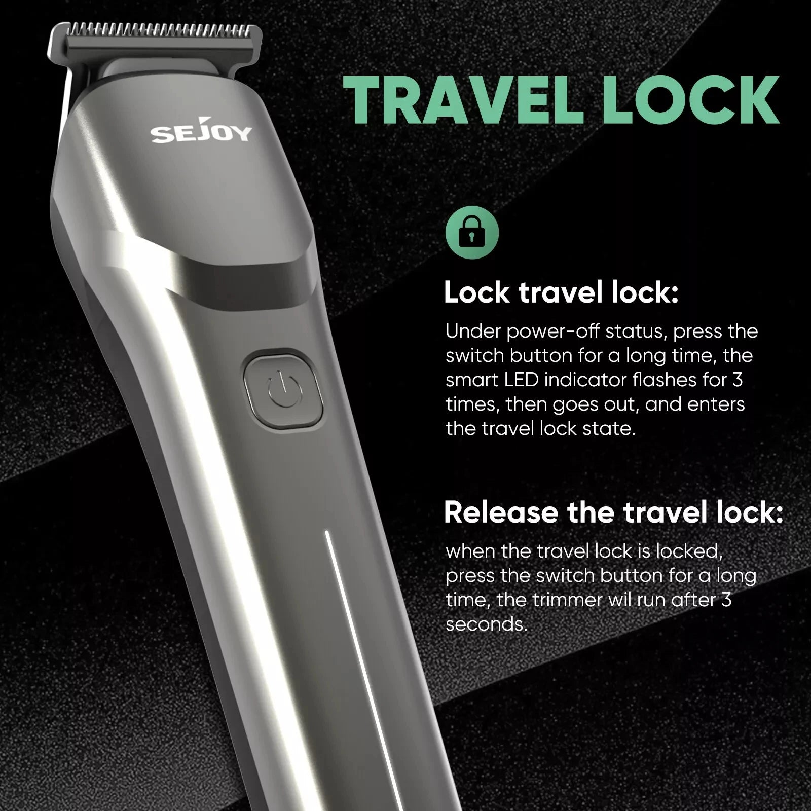 SEJOY Professional Cordless Hair Clippers