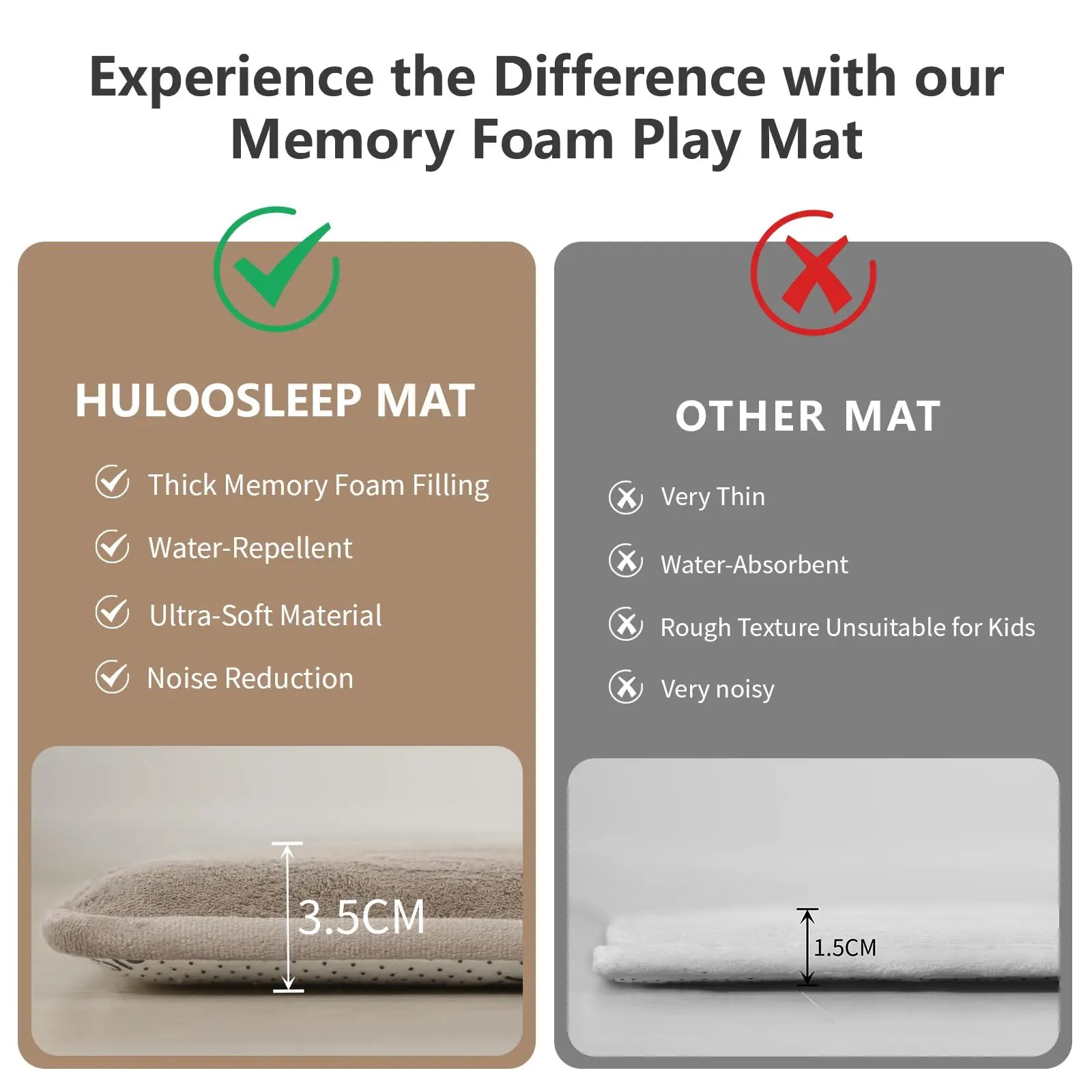 Large Non-Slip Thick Foam Baby Play Mat