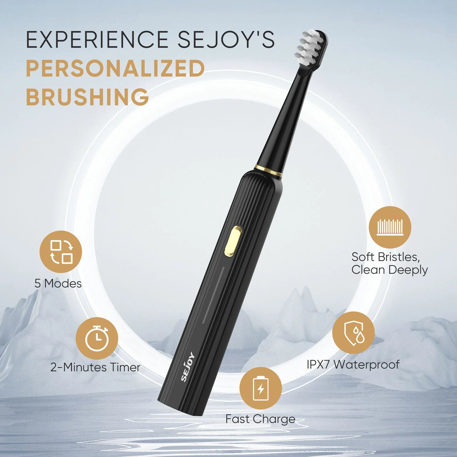 SEJOY Sonic Rechargeable Toothbrush