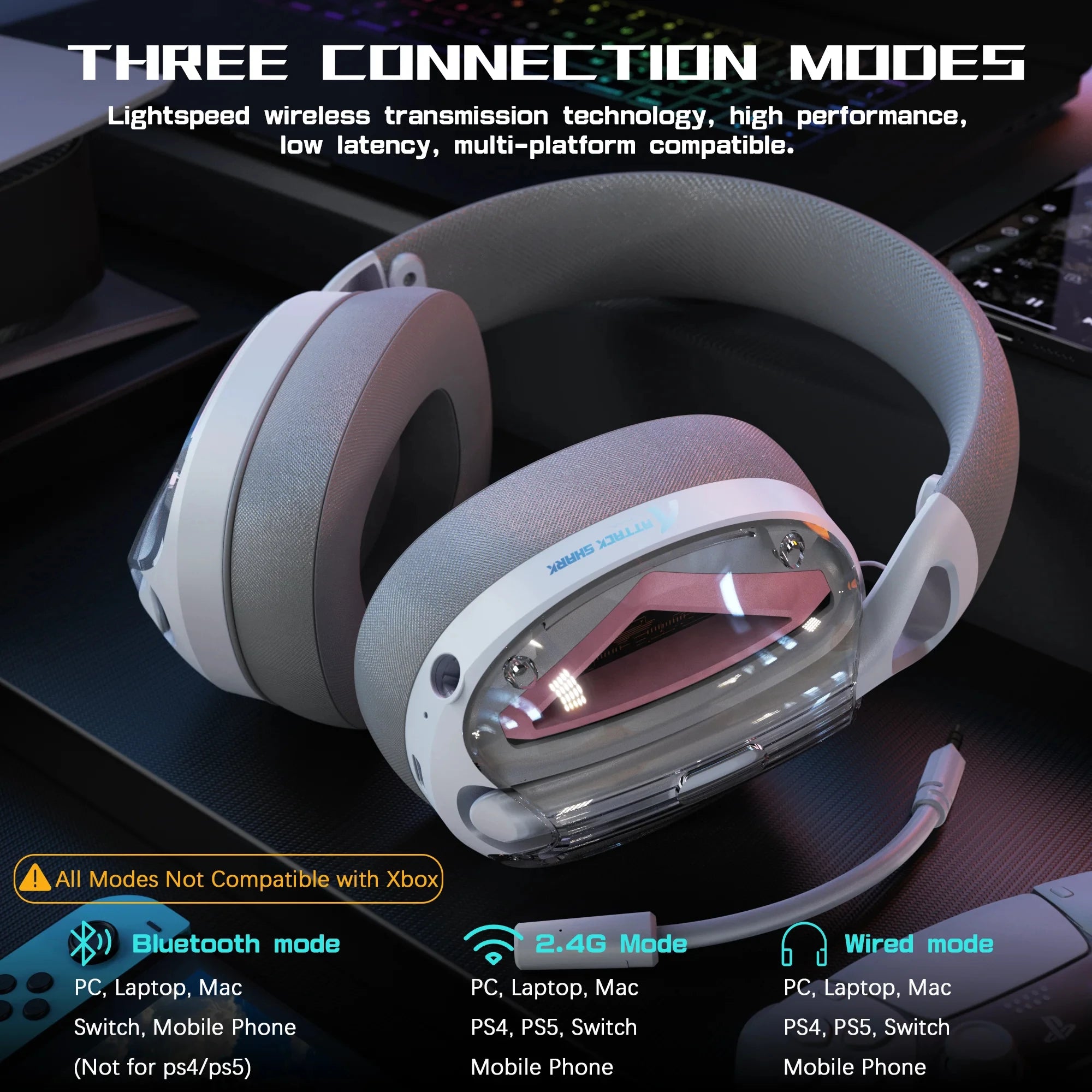 Attack Shark L60 Ultra-Light Gaming Headset