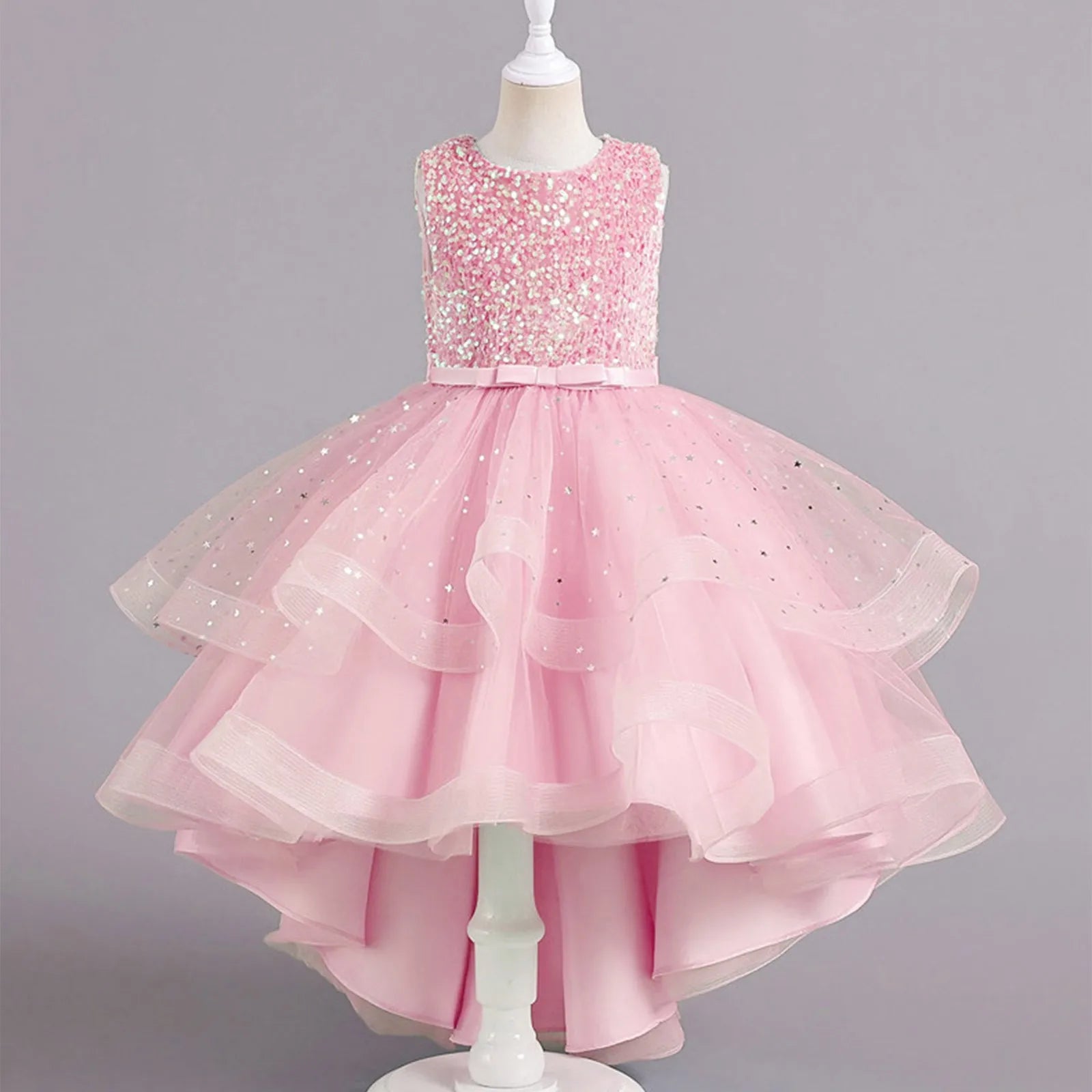 Ruffled Flower Girl Party Gown