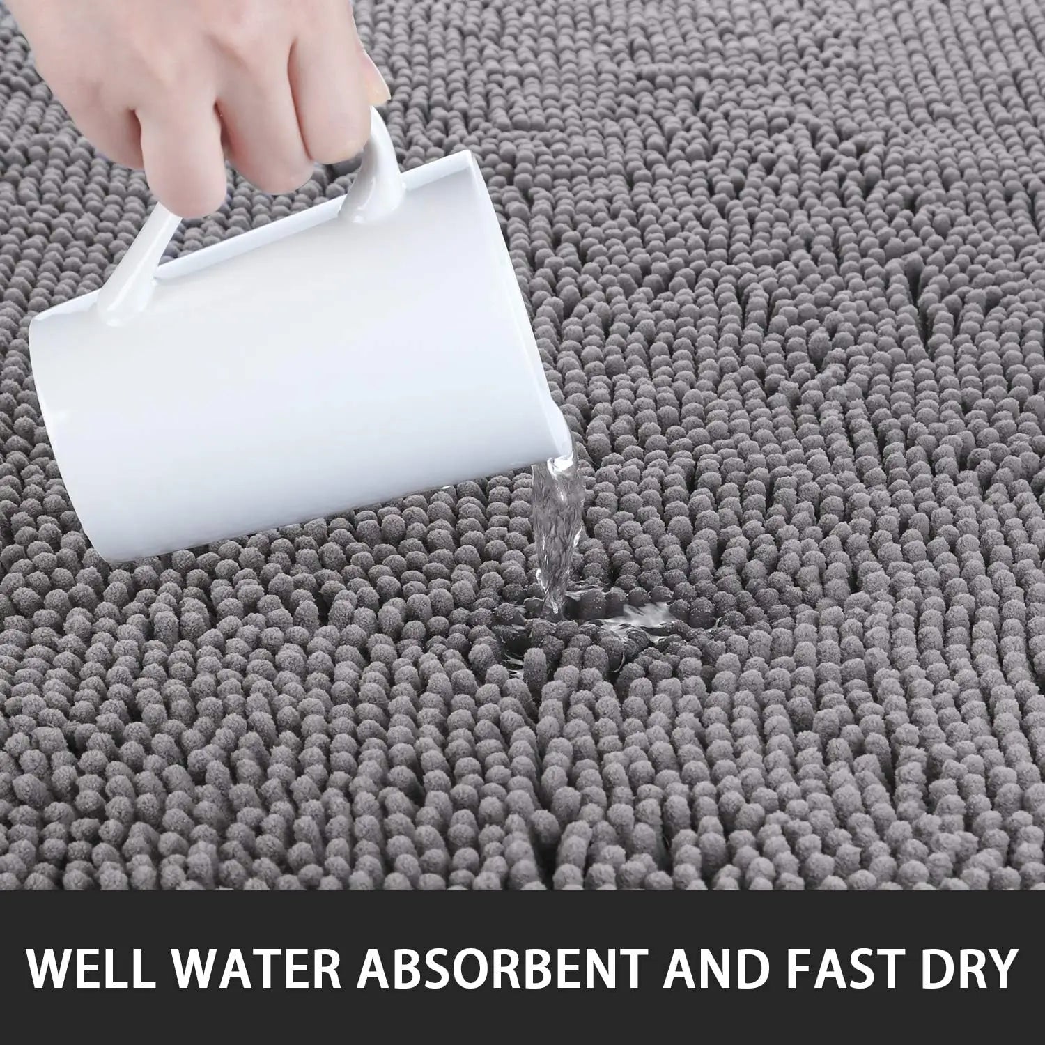 Soft Plush Non Slip Bath Mat Rug