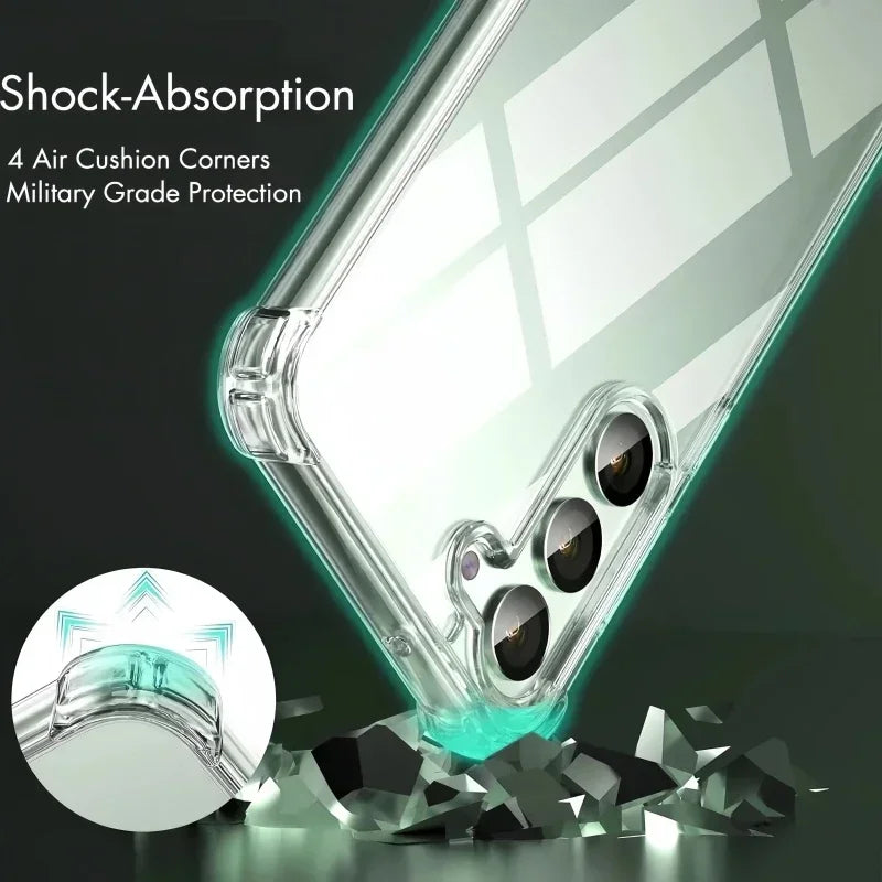 Transparent Shockproof Samsung Case