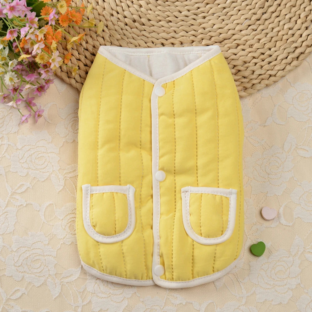 Warm Pocket Dog Winter Vest Jacket