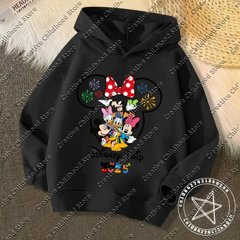 Disney Kawaii Kids Hoodie – 2025 Trip