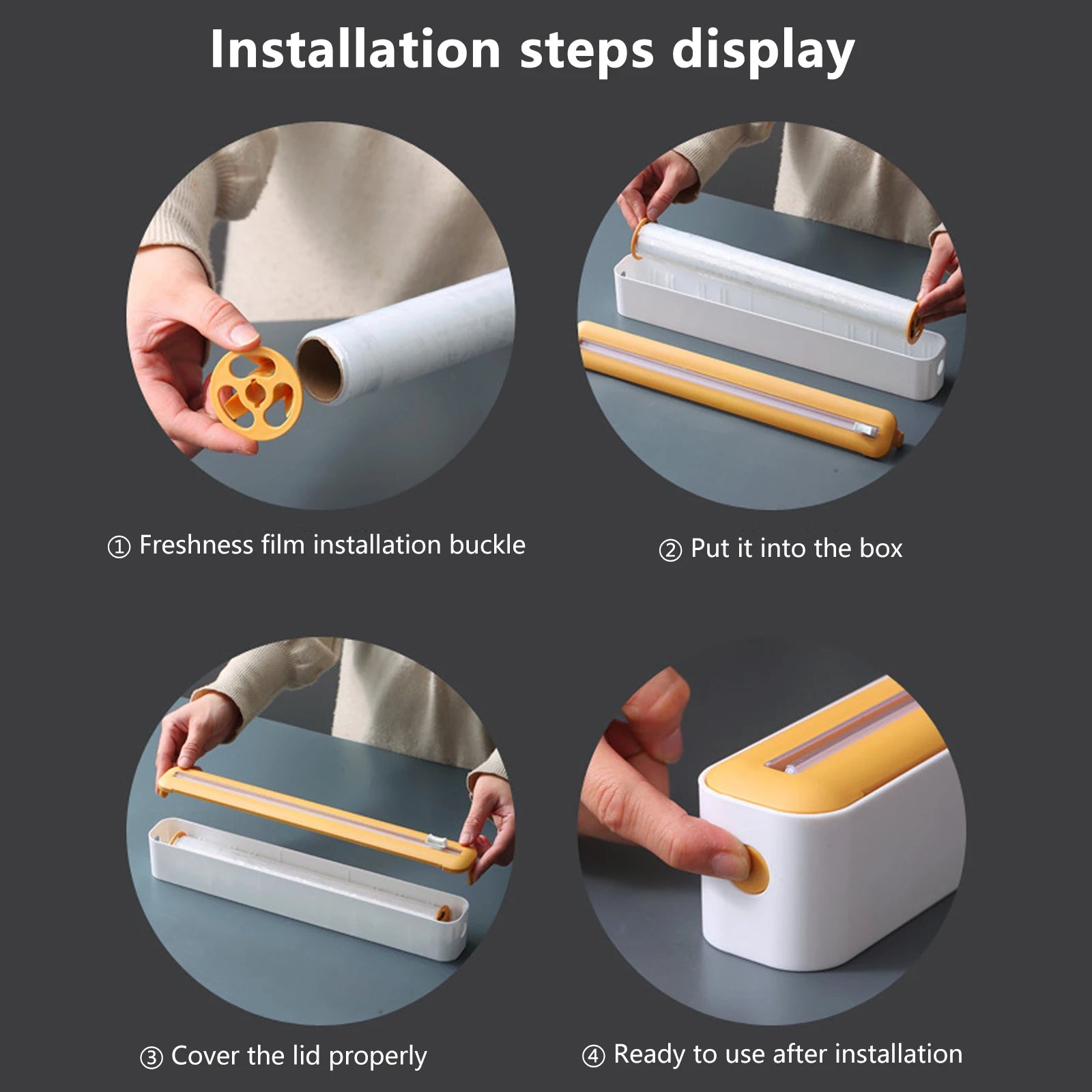 Frischhaltefolienspender mit Cutter