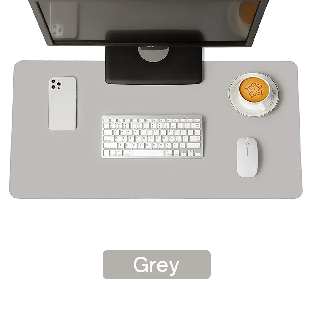 Large PU Leather Waterproof Desk Mat