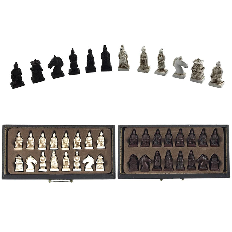 Antique 3D Terracotta Army Chess Set