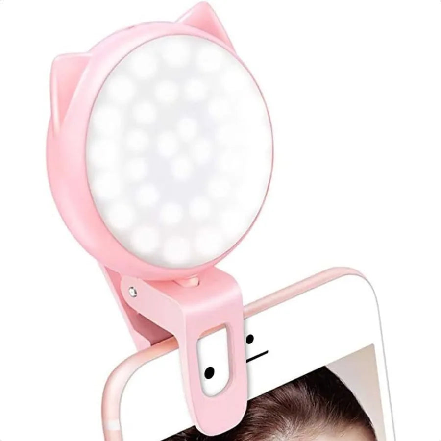 Mini Clip-On Selfie Ring Light