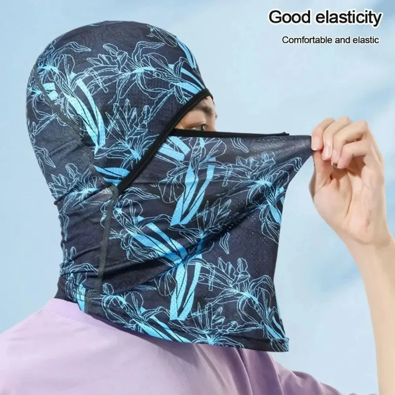 Summer Ice Silk Cooling Cycling Balaclava