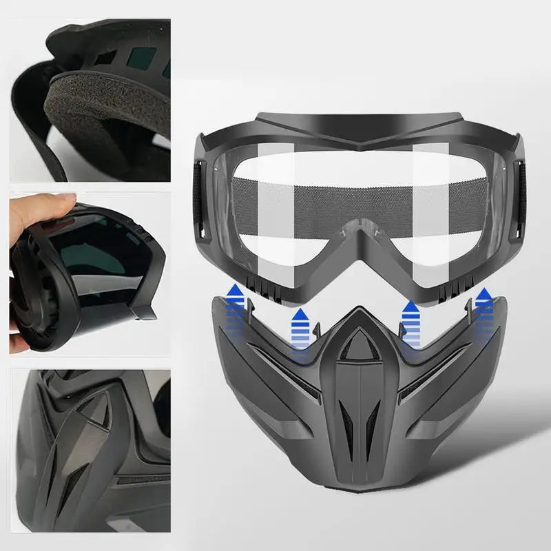 ATV-Brille mit verstellbarer Gesichtsmaske