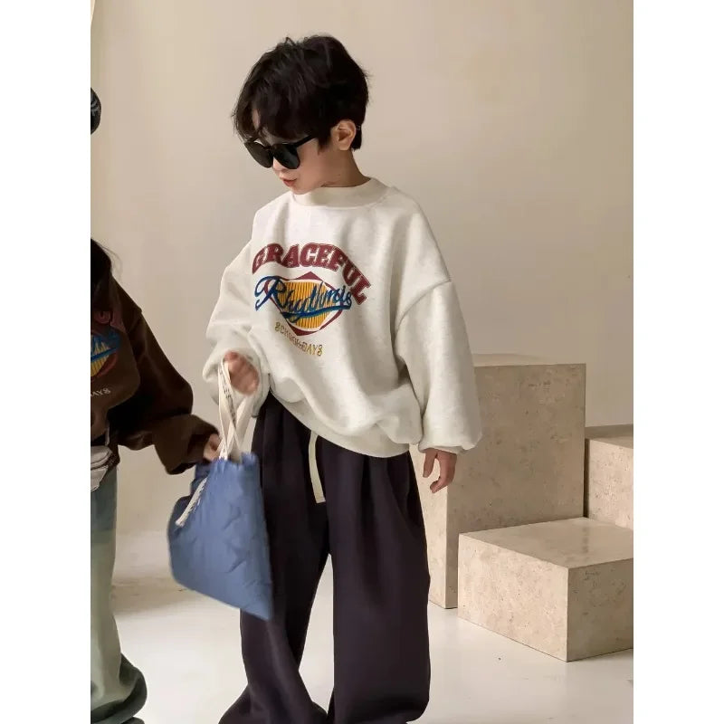 Korean Fleece Kids Hoodie – Winter 2025