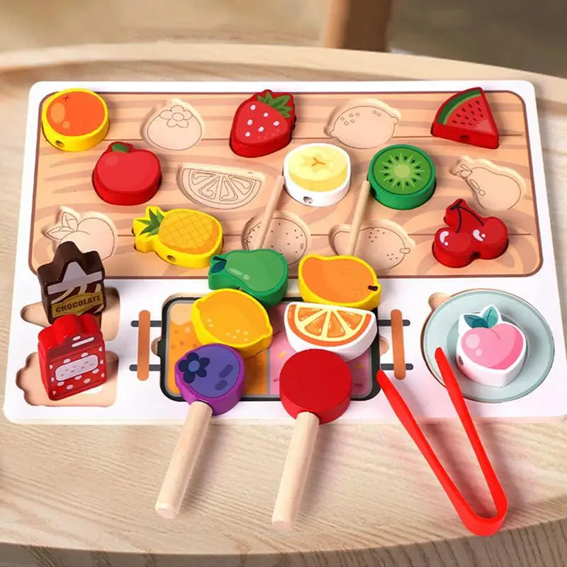 Wooden Fruit Toy Set for Toddlers