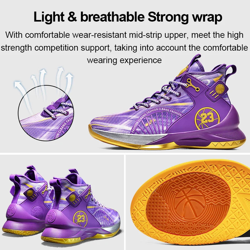 Men's Fashion Basketball Running Sneakers