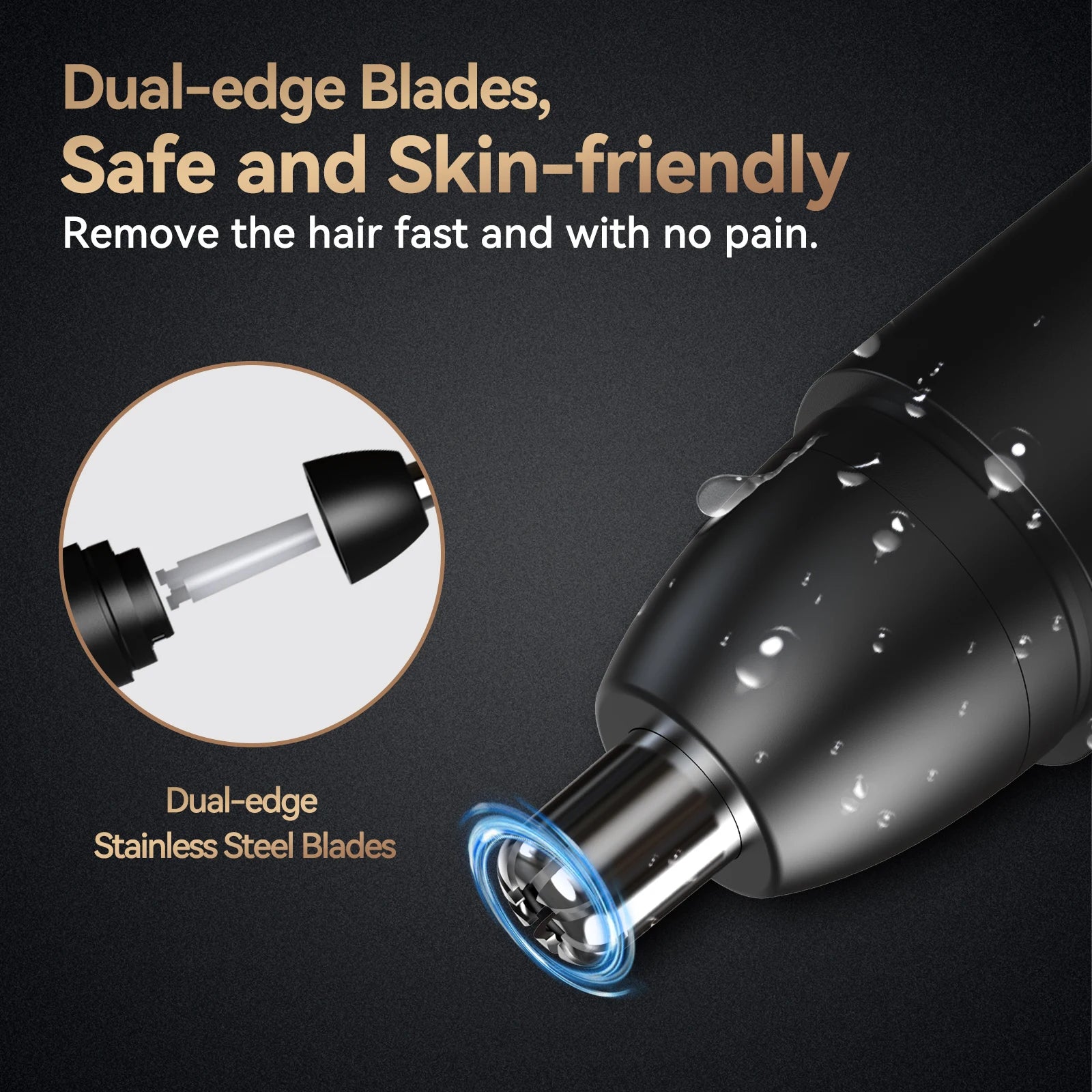 MAXGROOM Rechargeable Nose Hair Trimmer