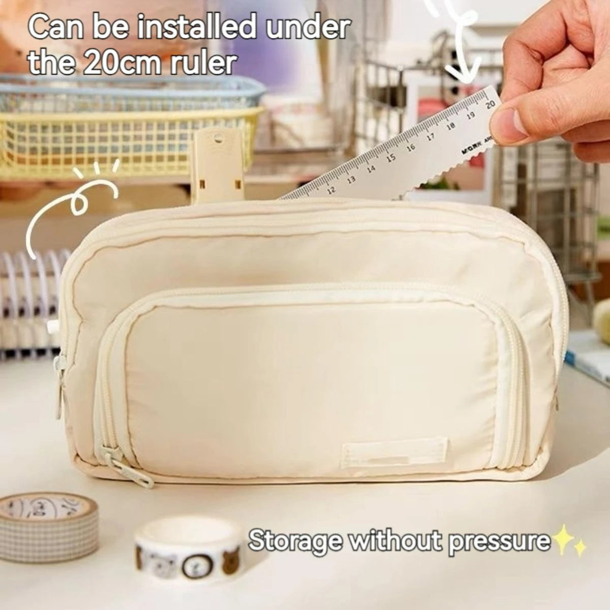 Large Capacity Pencil Case Pouch Bag