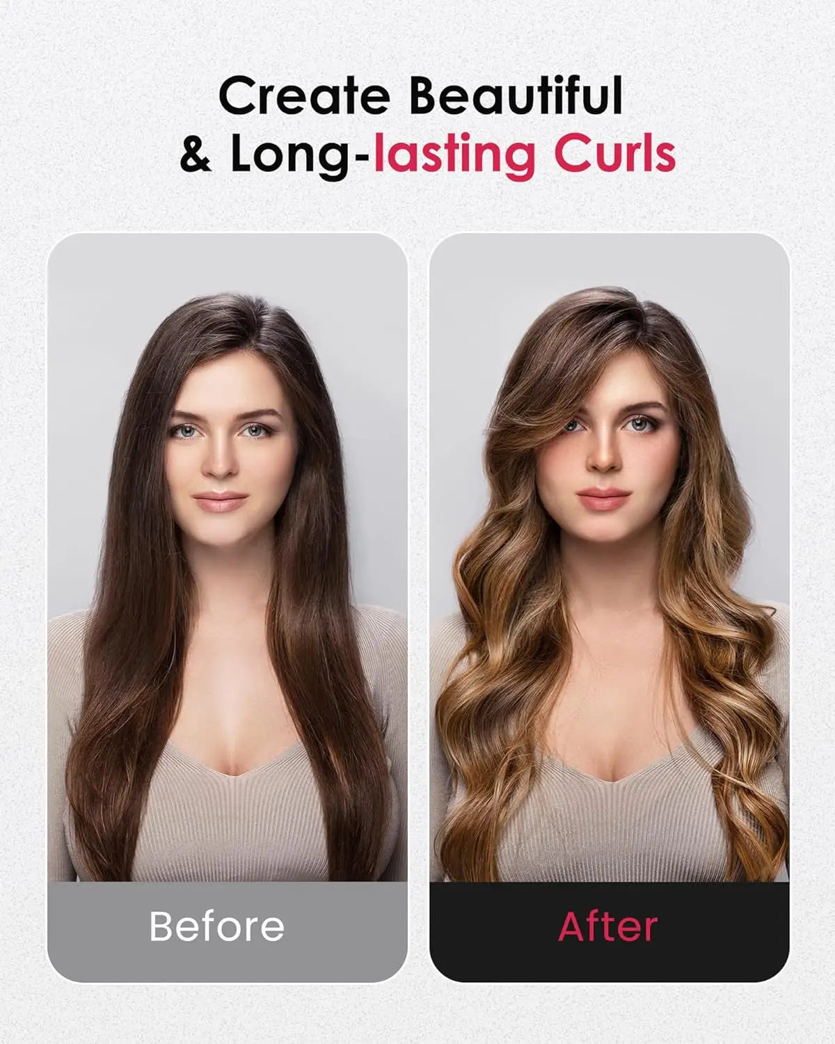 Ceramic Curling Wand for Long Hair
