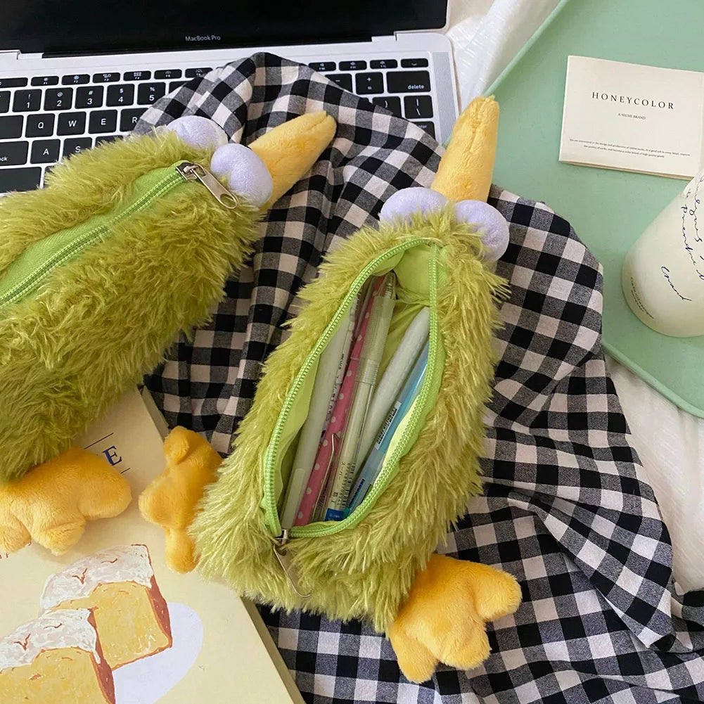 Kiwi Bird Plush Pencil Storage Case