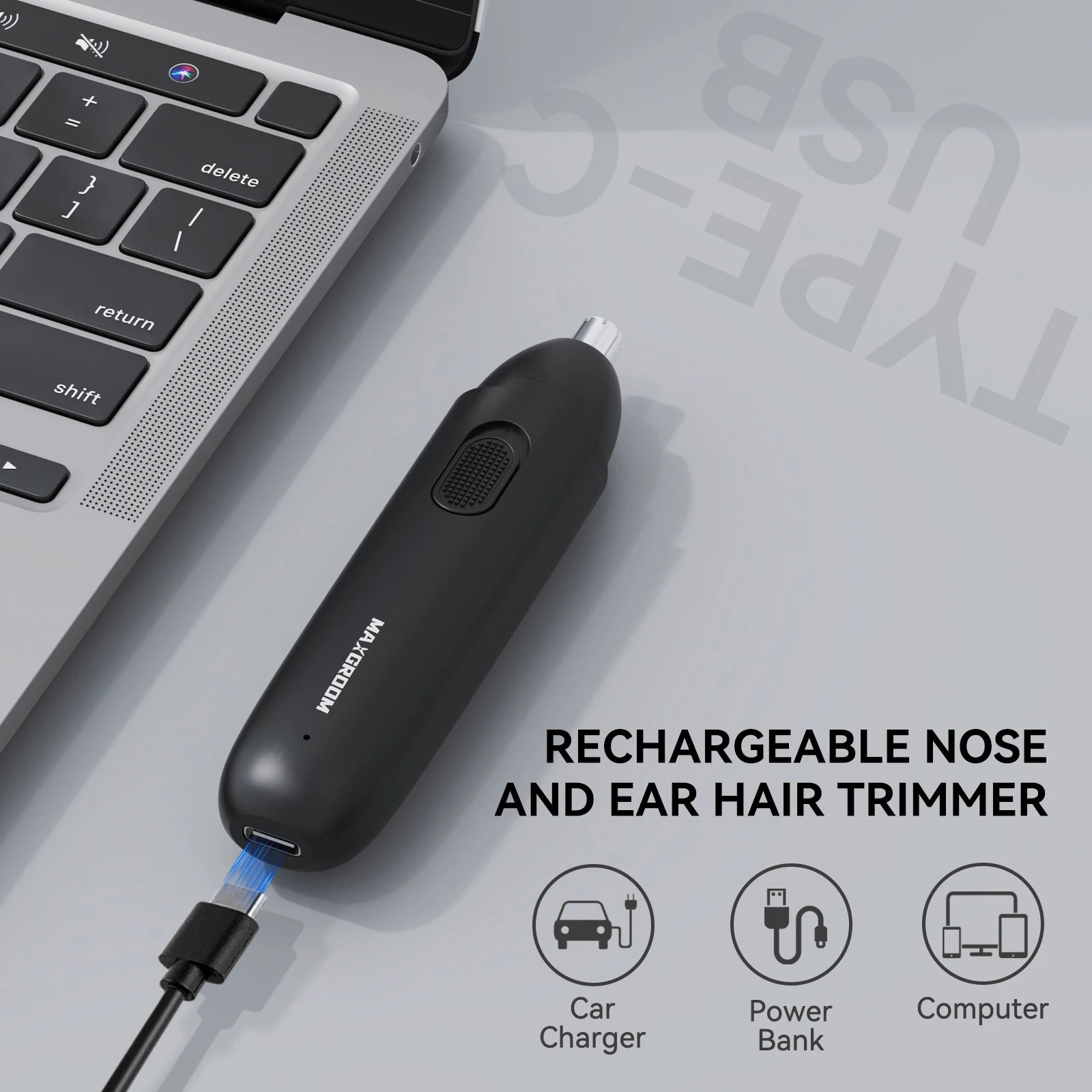MAXGROOM Rechargeable Nose Hair Trimmer
